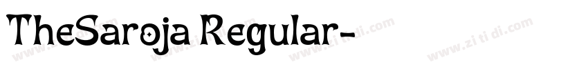 TheSaroja Regular字体转换